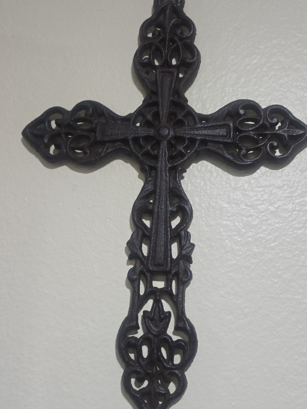 Decorative Black Ornate Wall Cross - Home Wall Decor